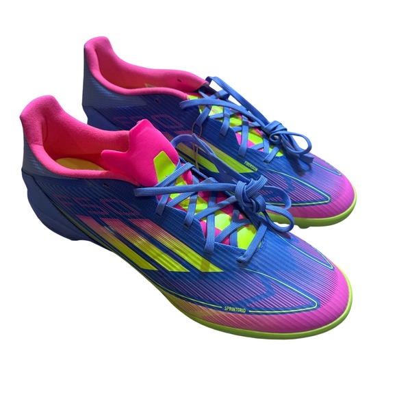 adidas Other - Adidas F50 League TF Soccer Cleats Shoes Mens Size 11.5 Blue Pink Neon‎ Green